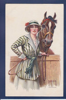 CPA CHEVAL Femme Avec Cheval Mode Femme Women Horse écrite Rappini - Femmes