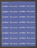 1981 Canada Par Avion Airmail MNH Full Pane Of 16 Labels - 1 With Target Variety Feuillet Étiquettes Avion Variété Cible - Variétés Et Curiosités