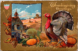 Thanksgiving Greetings With Turkey - Thanksgiving