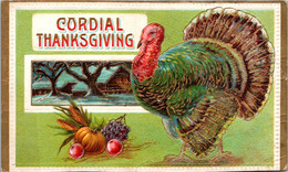 Thanksgiving Greetings With Turkey - Thanksgiving