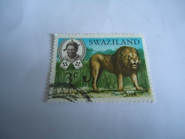 SWAZILAND  USED STAMPS LIONS - Swaziland (1968-...)