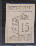 DIEGO SUAREZ            N° YVERT  :  8   NEUF AVEC CHARNIERES      _ - Unused Stamps