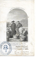 51 - VERT LA GRAVELLE - Image Religieuse De 1881 De Marie Dupuits Et Curé De Coizard - Cachet De La Paroisse - Devotion Images