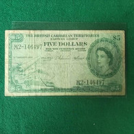 BRITISH CARIBBEAN 5 DOLLAR 1958 - Caraïbes Orientales