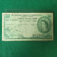 BRITISH CARIBBEAN 5 DOLLAR 1958 - East Carribeans