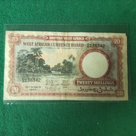 BRITISCH WEST AFRICA 20 SHILLINGS 1953 - Other - Africa