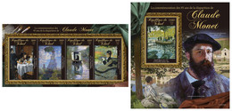 CHAD 2021 - Claude Monet, M/S + S/S. Official Issue [TCH210325] - Non Classificati