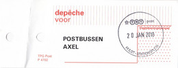 Nederland - Postaal Etiket - Depêche Postbussen Axel - Stempel Hulst-Stationsplein - 20 Januari 2010 - TPG Post P4701 - Ander Materiaal