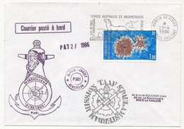 TAAF - Env. Affr 1,90 Echinodermes, OMEC Martin De Vivies 29/4/1986 + Patrouilleurs Albatros + Divers - Cartas & Documentos