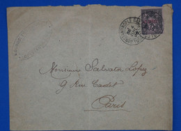 N18 TURQUIE LEVANT BELLE LETTRE 1896 CONSTANTINOPLE POUR PARIS + AFFRANCHISSEMENT INTERESSANT - Storia Postale