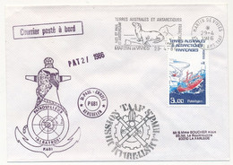 TAAF - Env. Affr 3,00 Polarbjorn, OMEC Martin De Vivies 29/4/1986 + Patrouilleurs Albatros + Divers - Cartas & Documentos