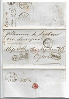 GB-V243 / GROSSBRITANNIEN - VICTORIA - Deutsch/franz. Krieg 1870, Briefverkehr Via Frankreich War Gestört ü.Portugal - Storia Postale