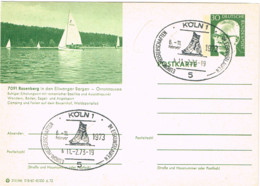 L-ALL-237 - ALLEMAGNE Entier Postal Illustré De Rosenberg Lac Avec Voiliers Obl. Köln 1973 - Privé Postkaarten - Gebruikt