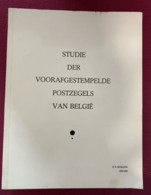BELGIE STUDIE DER VOORAFGESTEMPELDE POSTZEGELS DOOR MORLION In 1978 BEKROOND , 56 PAGINAS ! - Belgio