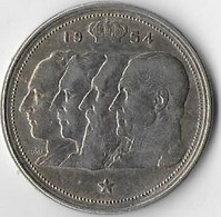 BELGIQUE ..-- 100 FRANCS . 4 ROIS . 1954 . +ou- 18 Grammes ARGENT . - 100 Francs