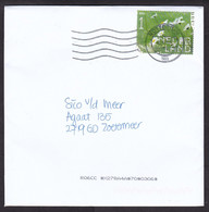 Netherlands: Cover, 2021, 1 Stamp, Daisy Flower, Flowers, Plant (traces Of Use) - Briefe U. Dokumente