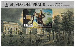 Spain Goya "El Quitasol" Painting, 100 Pta, Private, Limited Edtion In Folder # P-128 Folder - Peinture