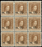 Luxembourg Luxemburg 1915 Grande-Duchesse Marie-Adelaide Bloc 9x 17,5c./30c. Surcharge Neuf MNH** - 1914-24 Marie-Adelaide
