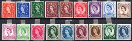 494.GREAT BRITAIN,UK,1955-1958 DEINITIVES  S.G.540-556 M.H. - Neufs