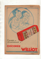 Protège-Cahiers Chicorée Williot Avec Carte De France En Dernière Page - Format : 24.5x18 Cm - Protège-cahiers