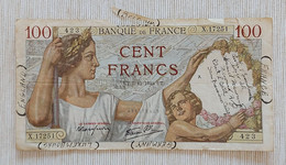 France 1940 - 100 Francs ‘Sully’ - No X.17251 423 - P# 94 - VF - 100 F 1939-1942 ''Sully''