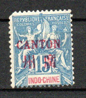 Col24 Colonies Canton  N° 7 Neuf X MH Cote 9,00 € - Unused Stamps