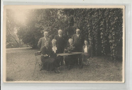 21 Cote D'or Montbard Personnes A Table Au  Parc 1938 Carte Photo - Montbard