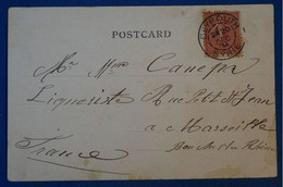 G3 SYRIE LETTRE 1904 BEYROUTH POUR MARSEILLE + VUE PORT SAID + CACHET T.84 AFFRANCH PLAISANT - Cartas & Documentos