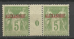 ALEXANDRIE N° 5 Type L Millésime 0 NEUF** LUXE SANS CHARNIERE / MNH - Unused Stamps