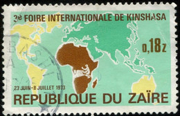 Pays : 509 (Zaïre (ex-Congo-Belge) : République))                Yvert Et Tellier N°:   834 (o) - Usados