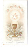Image Religieuse De Souvenir De Première Communion En L'église St Vincent De Paul De Lille En 1898 - Devotieprenten
