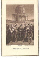 Image Religieuse De Souvenir Du Mariage Lély/Debure En L'Eglise D'Andilly En 1919 - Images Religieuses