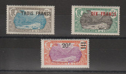 Océanie 1926-27 Série Courante Surchargée 66-68, 3 Val * Charnière MH - Neufs
