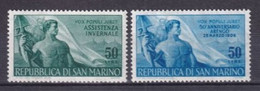 SAN MARINO - SERIE COMPLETE YVERT N°411/412 ** MNH - COTE = 30 EUR. - Neufs