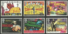 Great Britain, 2008, Mi 2652-2657, Classic Carry On And Hammer Films, 6v, MNH - Cinema
