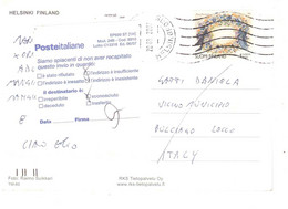 2007 CARTOLINA HELSINKI PER ITALIA - Lettres & Documents