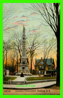 NASHUA, NH - SOLDIER'S MONUMENT - SOUVENIR POST CARD CO - ÉCRITE - - Nashua