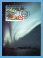 Grönland 1994  Mi.Nr. 255 , Weihnachten - Kalaallit Nunaat - Maximum Card - First Day Tasiilaq 10.November1994 - Maximum Cards