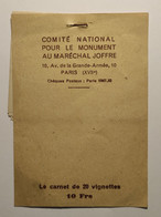 Timbre De FRANCE "Vignettes Maréchal JOFFRE" - Carnet Imcomplet - Blocks & Sheetlets & Booklets