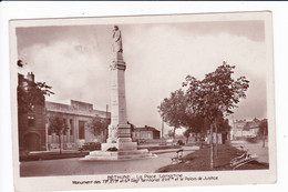 BETHUNE - La Place Lamartine -Monument Des 73è,273è Et 6è Rgt Territorial D'infanterie Et Le Palis De Justice - Bethune