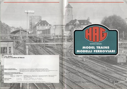 Catalogue HAG 1992 Model Trains Modelli Ferroviari Swiss Made HO 1/87 N 1/160 - En Anglais Et Italien - English