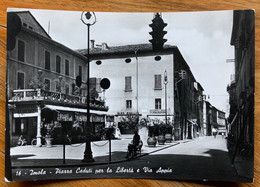 IMOLA - PIAZZA CADUTI PER LA LIBERTA' E VIA APPIA  - VIAGGIATA    - FGF196 - Imola