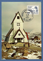 Grönland / Kalaallit Nunaat 1982  Mi.Nr.139 , The Church Nanortalik - Maximum Card - Grönlands Postkontor 26.-31.5.1984 - Cartes-Maximum (CM)