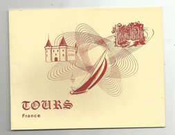 Carte De Visite Cdv 37 Tours Camping De L'alouette 40 Bvd De Chinon ( Joué Les Tours ) Carte Double 13,5x10,5 Cm - Visitenkarten