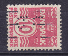 Denmark Perfin Perforé Lochung (B20) 'BD' Brdr. Dahl 1912 Mi. 64, 10 Øre Wellenlinien (2 Scans) - Errors, Freaks & Oddities (EFO)