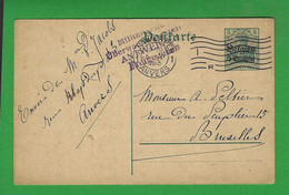 ENTIERS POSTAUX ALLEMAGNE OCCUPATION BELGIQUE - Brieven En Documenten