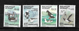 Groenland N°  179  à 182   Oiseaux Neufs  ( * )   B/TB    Voir  Scans    - Ongebruikt