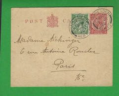 ENTIERS POSTAUX GRANDE BRETAGNE - Entiers Postaux