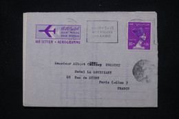 EGYPTE - Aérogramme Du Caire Pour La France - L 110667 - Briefe U. Dokumente