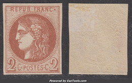 2c Bordeaux Neuf * Aspect TB (Y&T N°40B, Cote 360€) - 1870 Uitgave Van Bordeaux